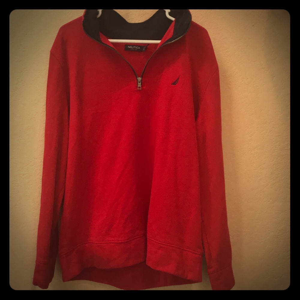 Men’s Nautica Red pullover. Size XL